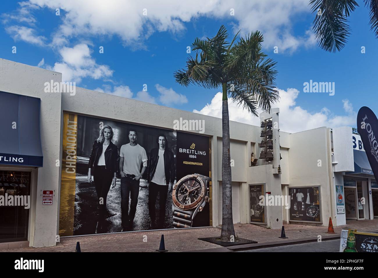 Philipsburg centro, St Maarten, Caraibi del Sud , Foto Stock