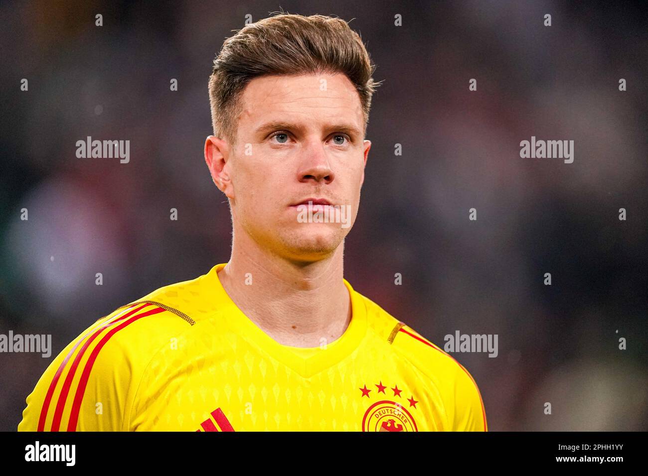 Colonia, Germania. 28th Mar, 2023. COLONIA, GERMANIA - 28 MARZO: Portiere Marc-Andre ter Stegen di Germania durante la partita internazionale amichevole tra Germania e Belgio a RheinEnergieStadion il 28 marzo 2023 a Colonia, Germania (Foto di Joris Verwijst/Orange Pictures) Credit: Orange Pics BV/Alamy Live News Foto Stock