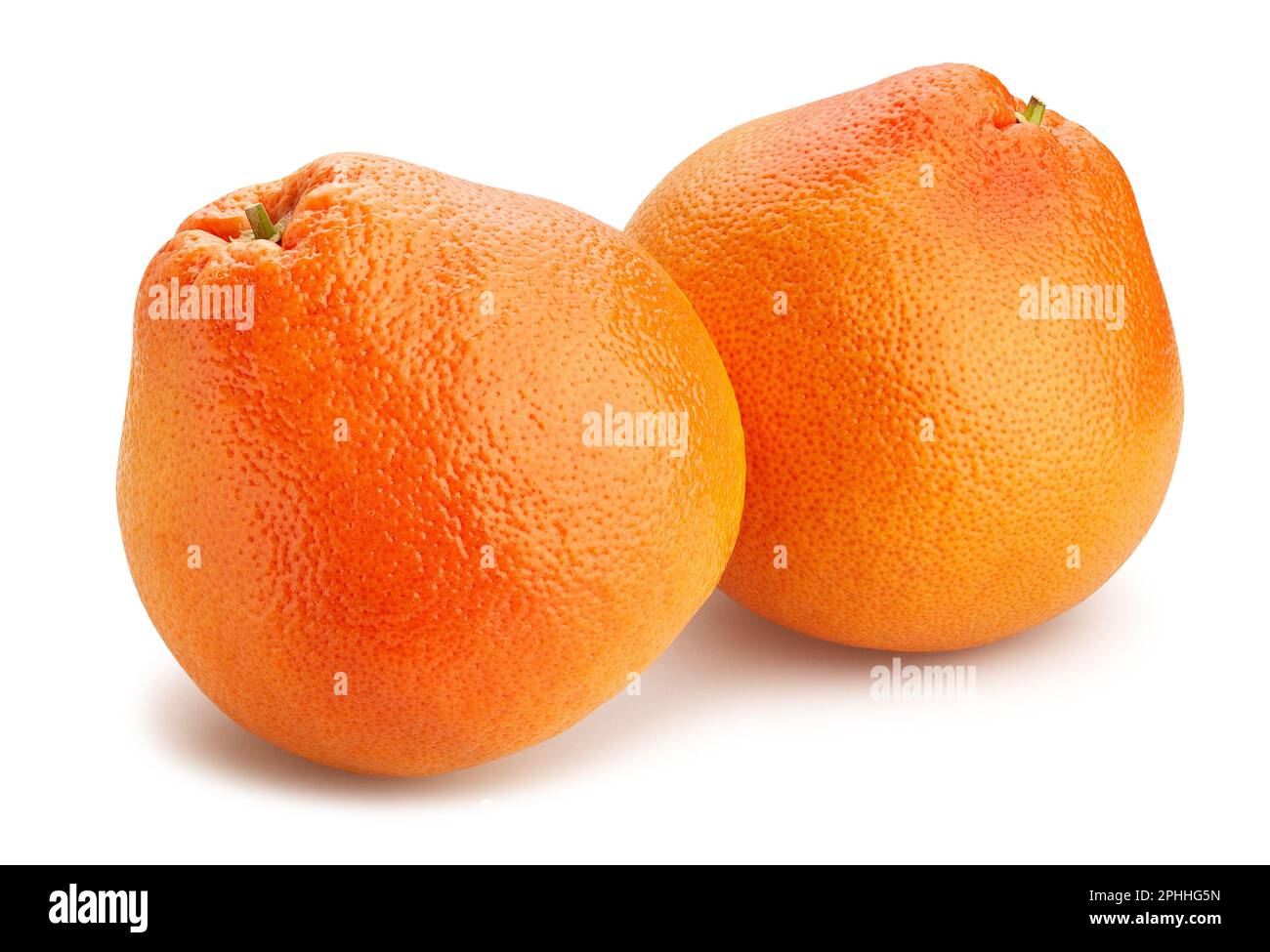 Percorso di pompelmo isolato su bianco Foto Stock