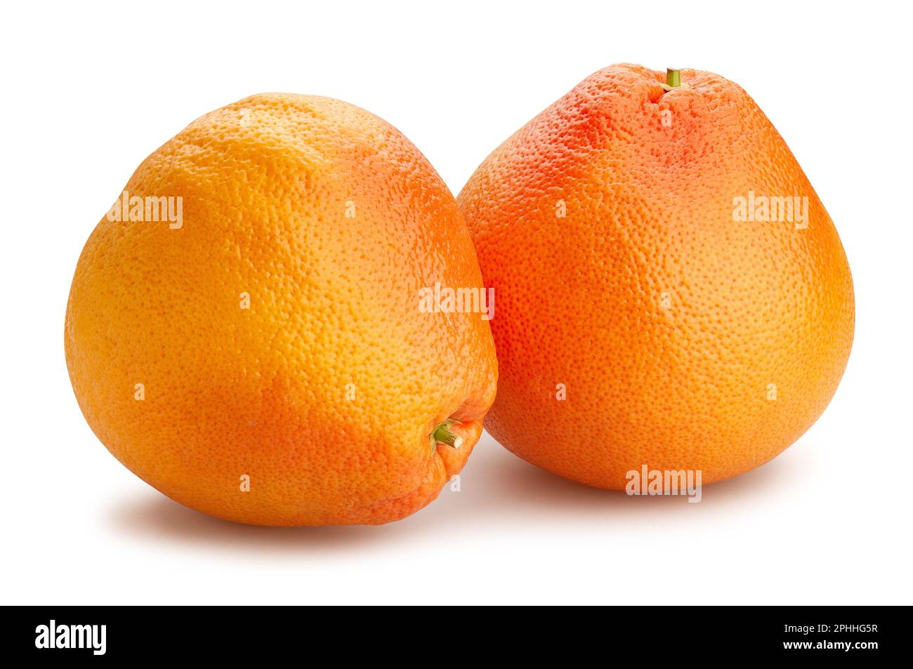 Percorso di pompelmo isolato su bianco Foto Stock