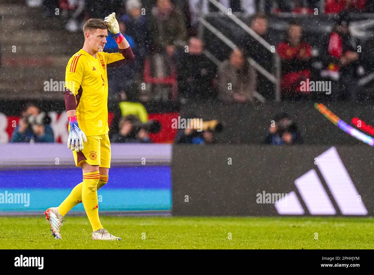 Colonia, Germania. 28th Mar, 2023. COLONIA, GERMANIA - 28 MARZO: Portiere Marc-Andre ter Stegen di Germania durante la partita internazionale amichevole tra Germania e Belgio a RheinEnergieStadion il 28 marzo 2023 a Colonia, Germania (Foto di Joris Verwijst/Orange Pictures) Credit: Orange Pics BV/Alamy Live News Foto Stock