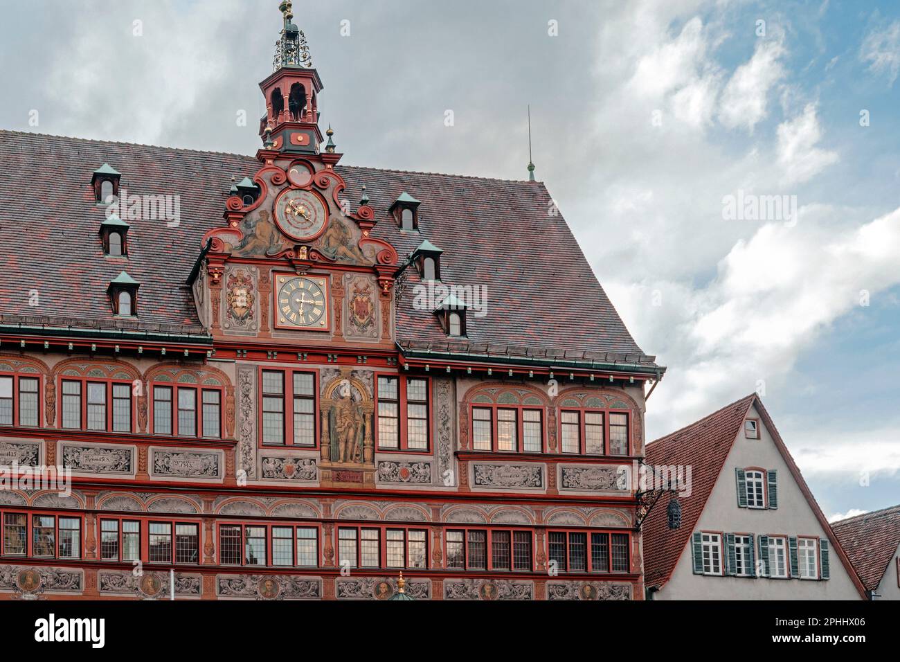 Tübingen Rathaus (Municipio storico) Foto Stock