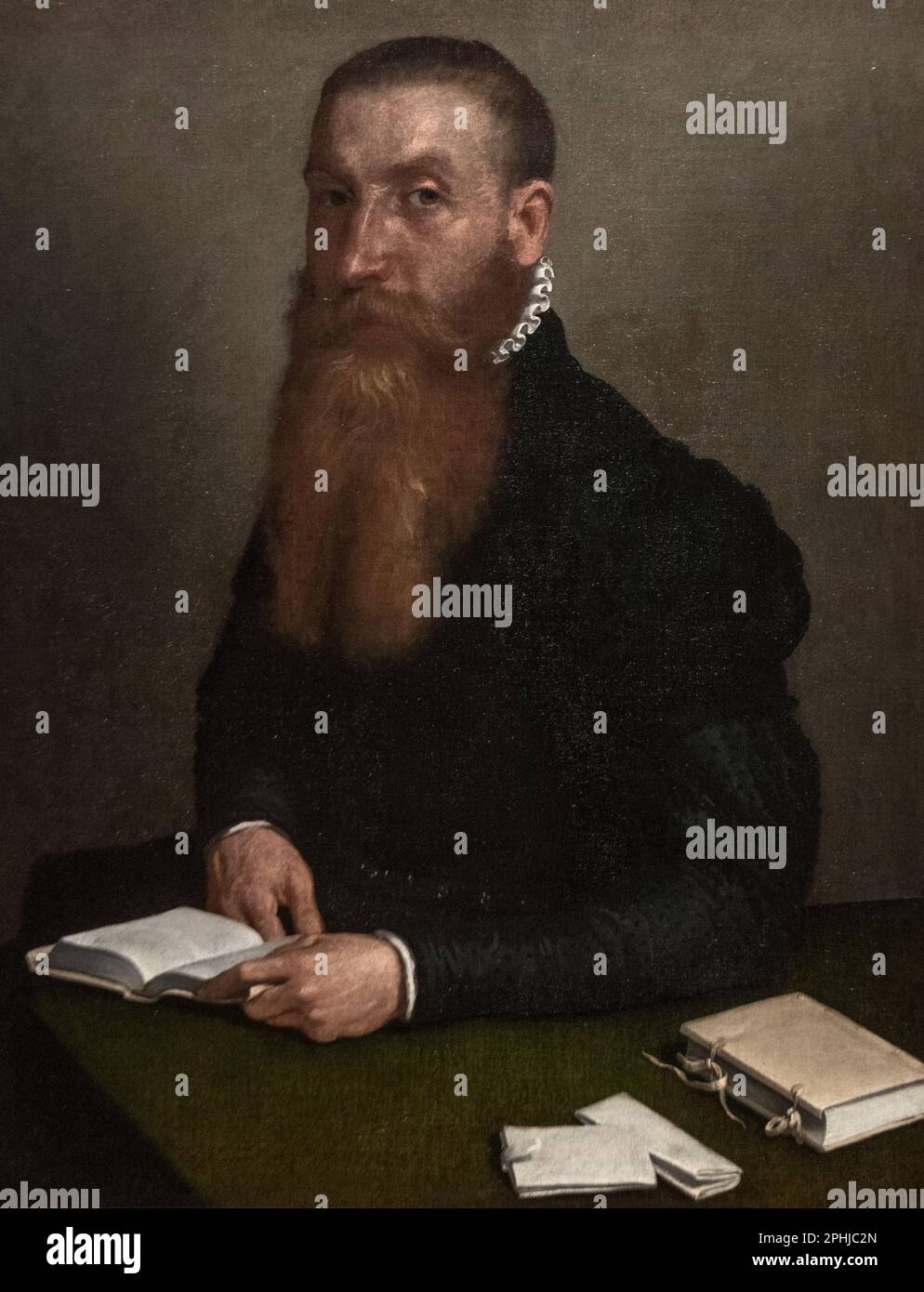 Giovanni Battista Moroni: 'Ritratto dell'uomo Bearded' (1560s) Foto Stock