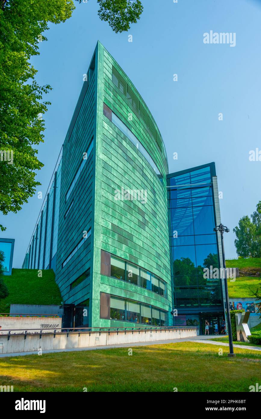 KUMU museo d'arte nella capitale estone Tallin. Foto Stock