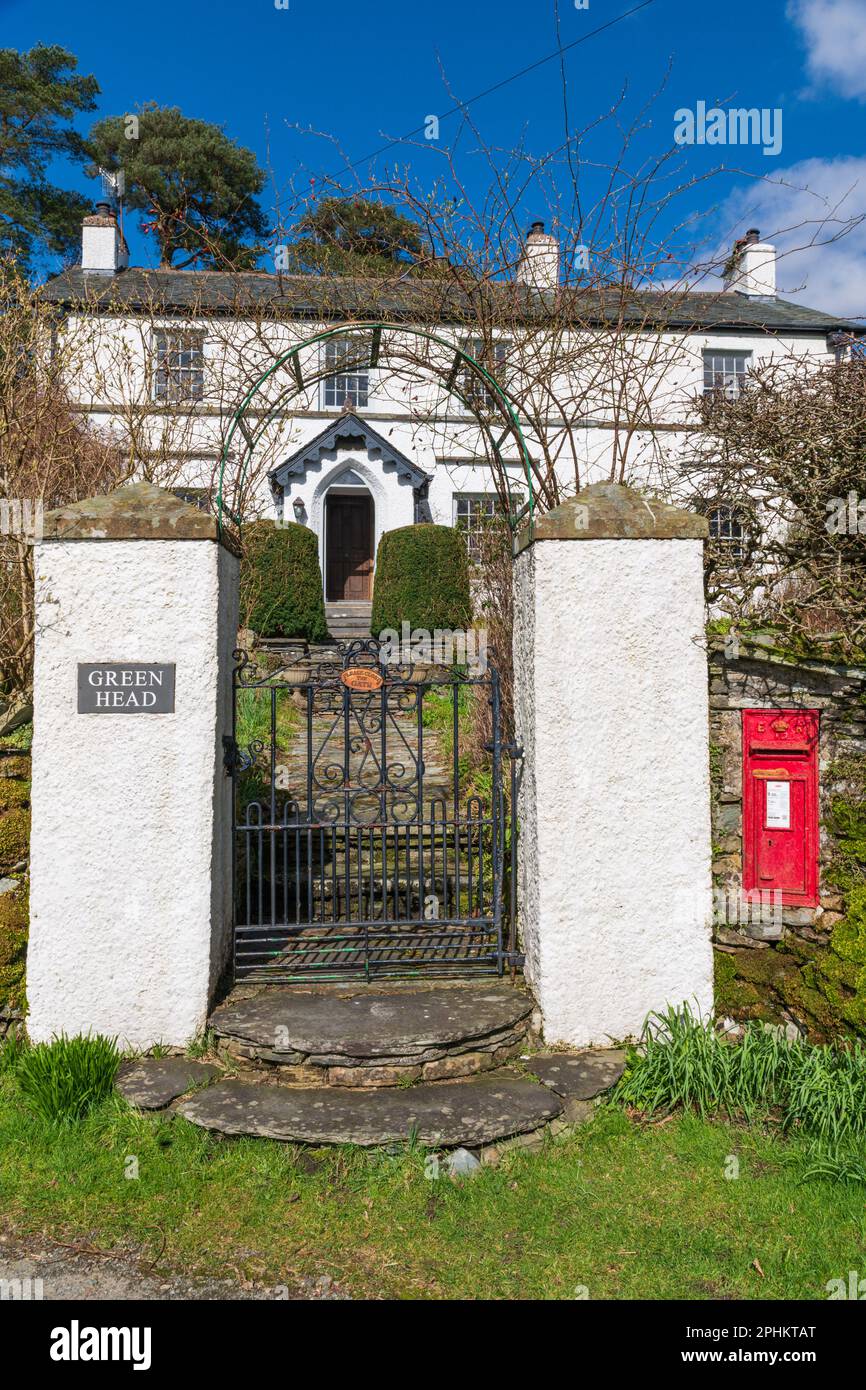 Testa Verde a Kentmere, Cumbria Foto Stock
