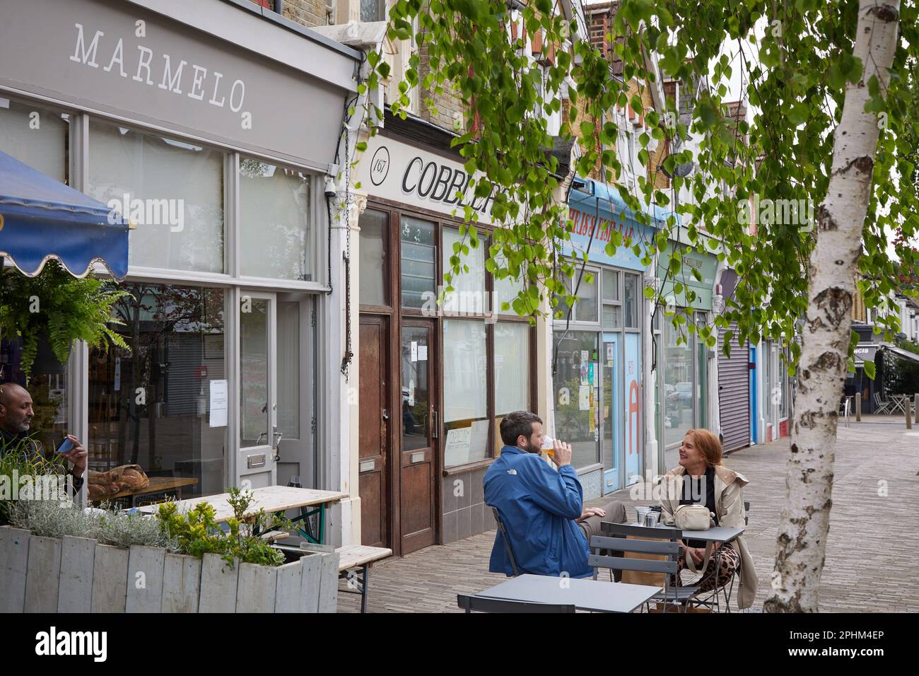 Marmelo è un'azienda di catering sostenibile e un negozio generale su Francis Road, Leyton, Londra orientale, Inghilterra, Regno Unito. Foto Stock