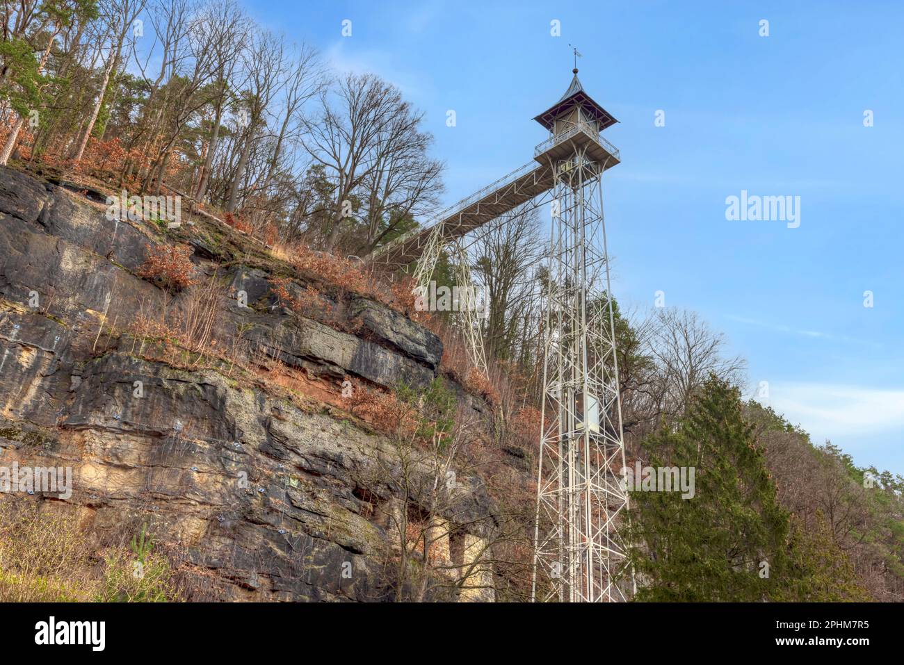 Bad Schandau, Svizzera sassone, Sassonia, Germania Foto Stock