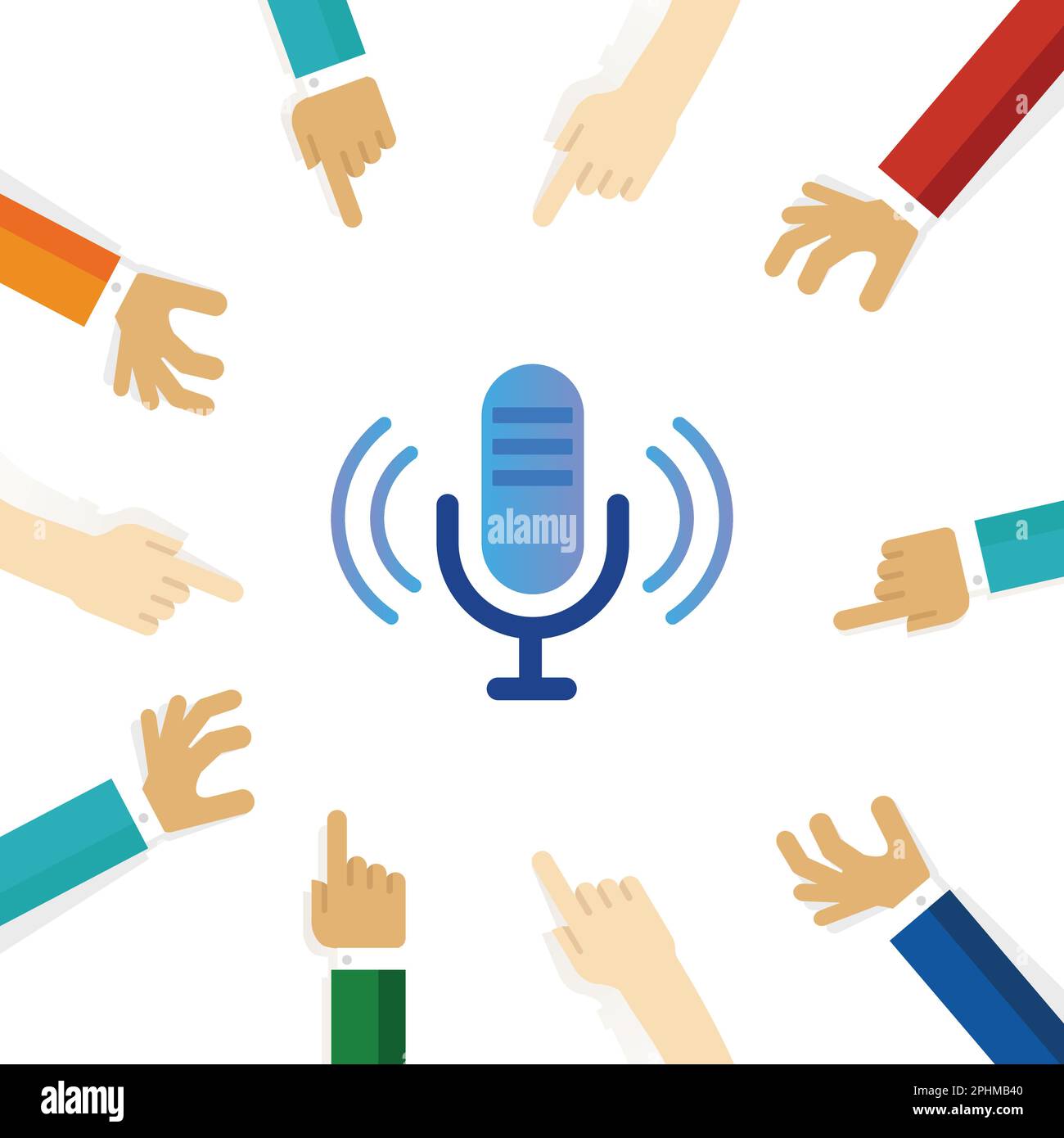 microfono registrazione strumenti di trasmissione registratore podcast simbolo Illustrazione Vettoriale