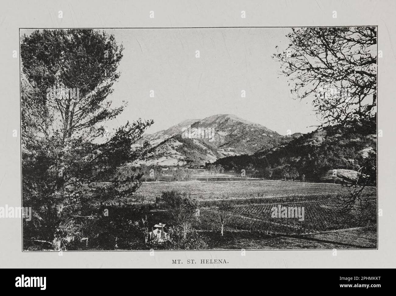 Mt. St Helena dal libro ' california, romantico e bello ' di George Wharton James Pubblicazione data 1914 Editore la pagina azienda Foto Stock