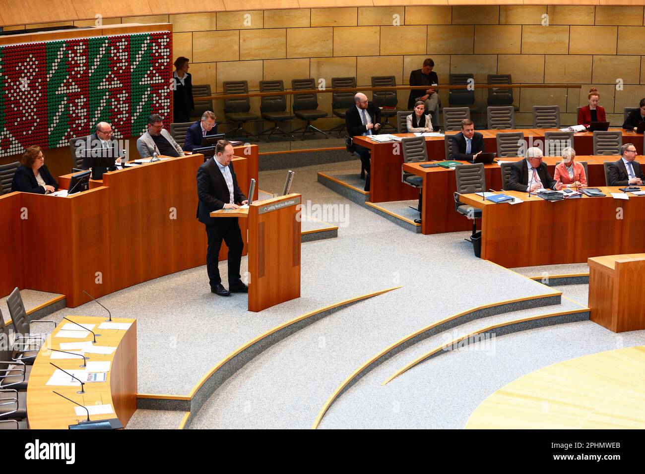 Duesseldorf, DE. 29.03.2023. Marco Schmitz (CDU). 29.03.2023. Duesseldorf, DE. 27th seduta del Parlamento di Northrhein-Wesphalia. Credit: Notizie dal vivo su ANT Palmer/Alamy Foto Stock