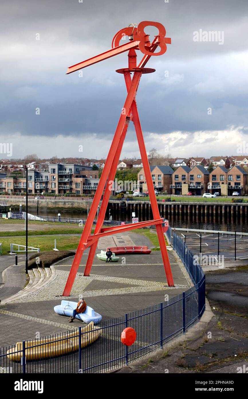 Porto di Tyne, Newcastle, Inghilterra, Regno Unito Foto Stock