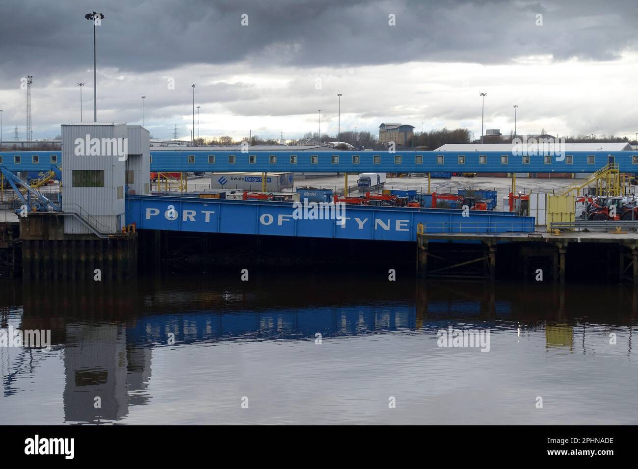 Porto di Tyne, Newcastle, Inghilterra, Regno Unito Foto Stock