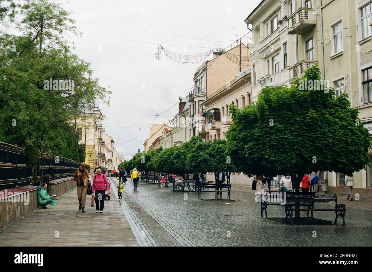 Chernivtsi, città vecchia Foto Stock