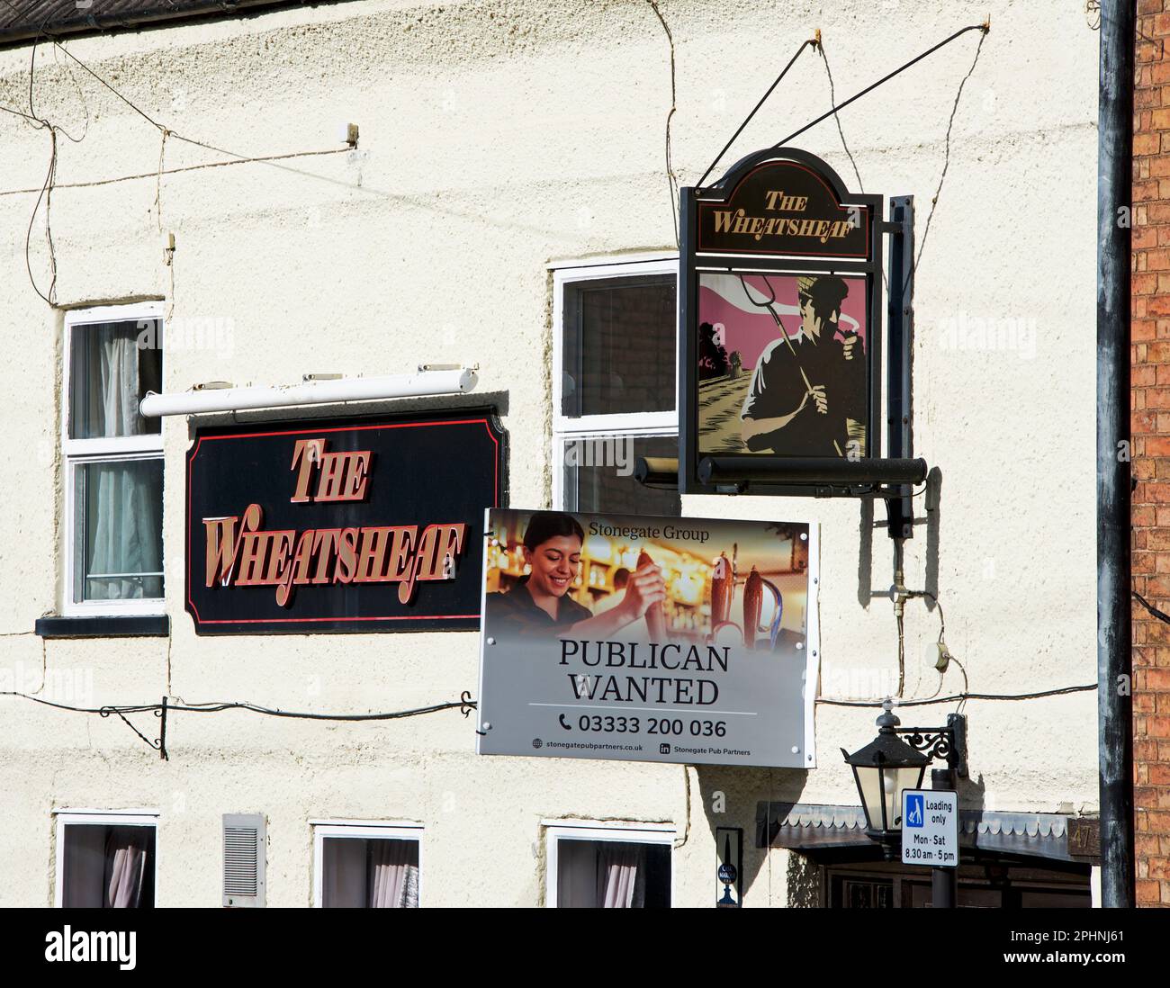 Il Wheatsheaf pub a Southwell, Nottinghamshire, Inghilterra UK Foto Stock