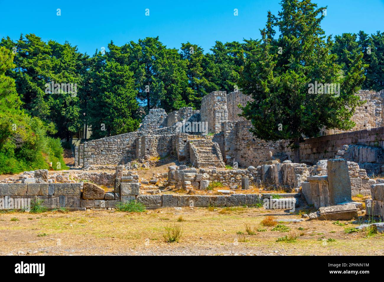 Asclepieion antiche rovine in greco isola Kos. Foto Stock