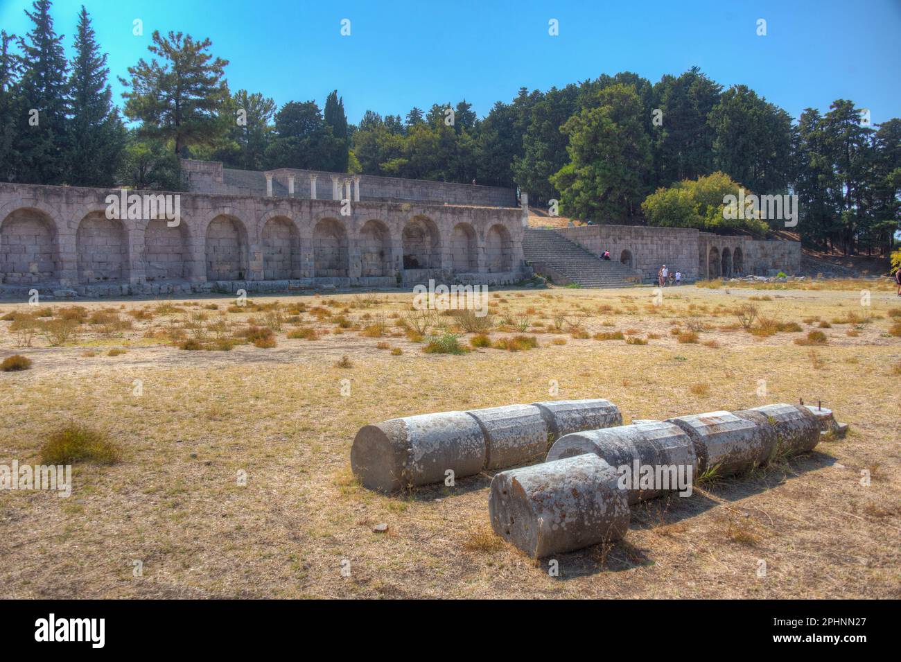 Asclepieion antiche rovine in greco isola Kos. Foto Stock