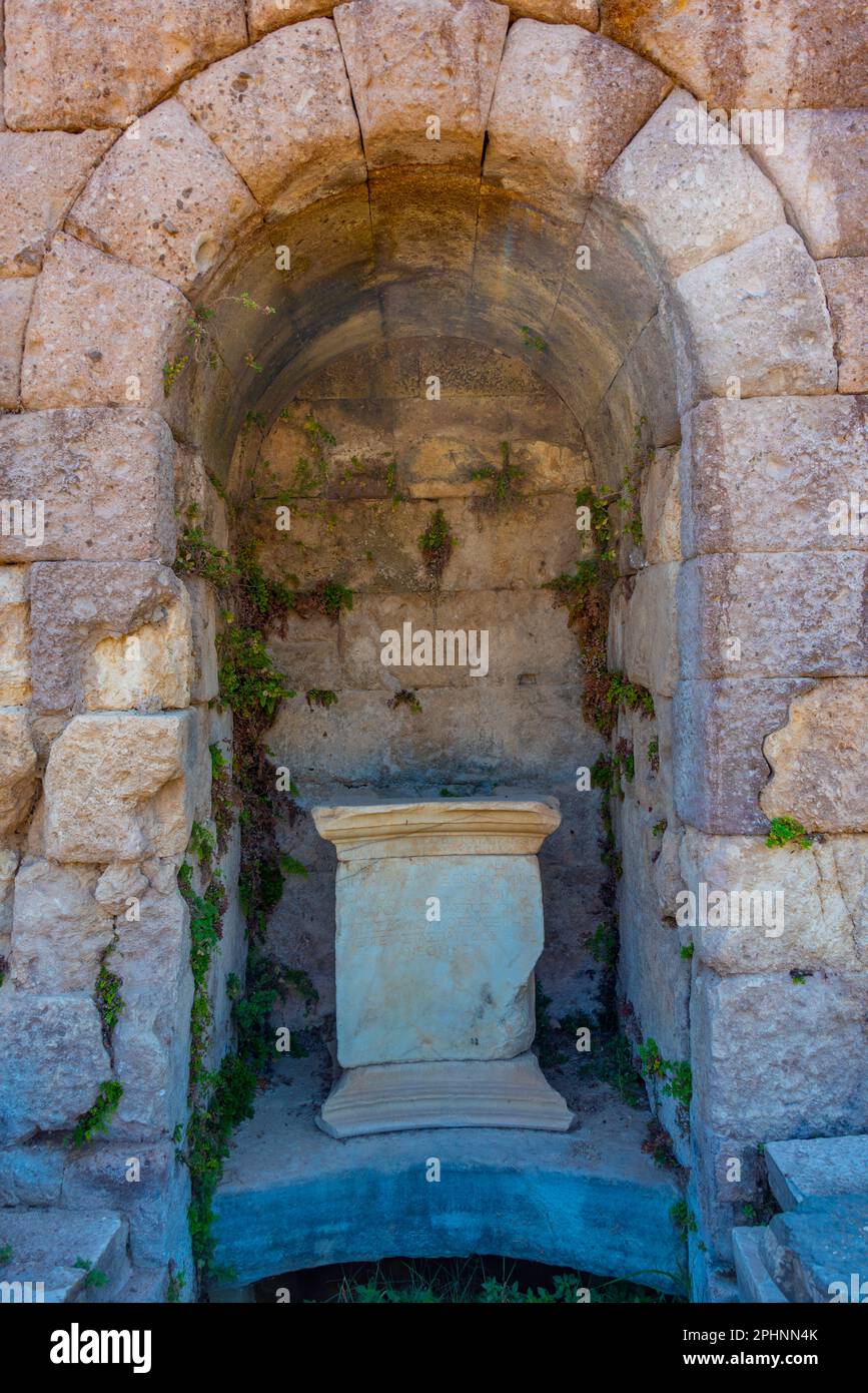 Asclepieion antiche rovine in greco isola Kos. Foto Stock