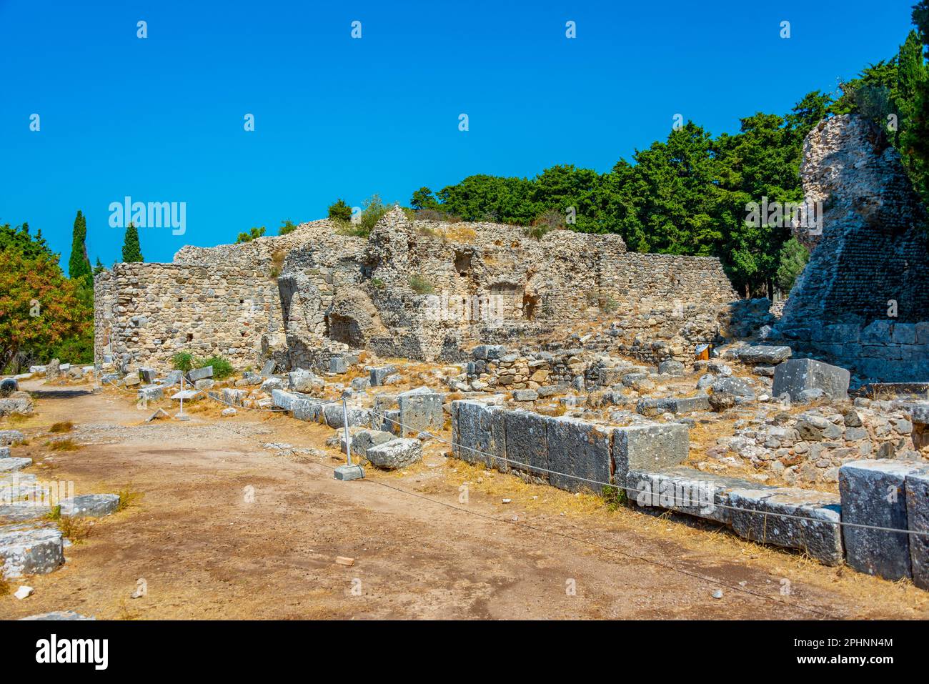 Asclepieion antiche rovine in greco isola Kos. Foto Stock