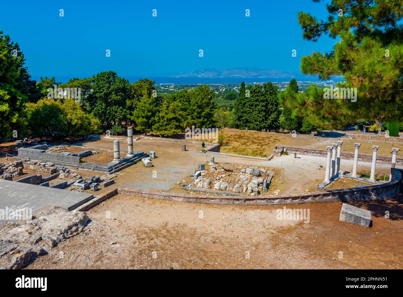 Asclepieion antiche rovine in greco isola Kos. Foto Stock