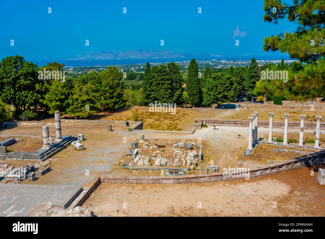 Asclepieion antiche rovine in greco isola Kos. Foto Stock