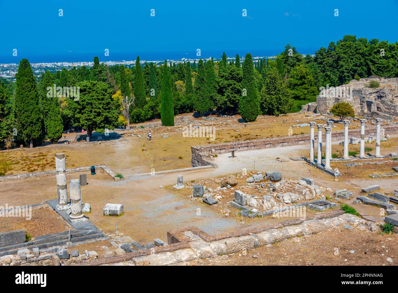 Asclepieion antiche rovine in greco isola Kos. Foto Stock