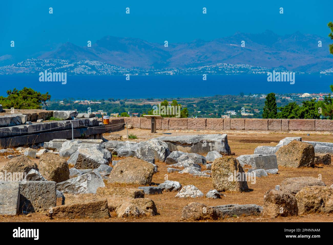 Asclepieion antiche rovine in greco isola Kos. Foto Stock