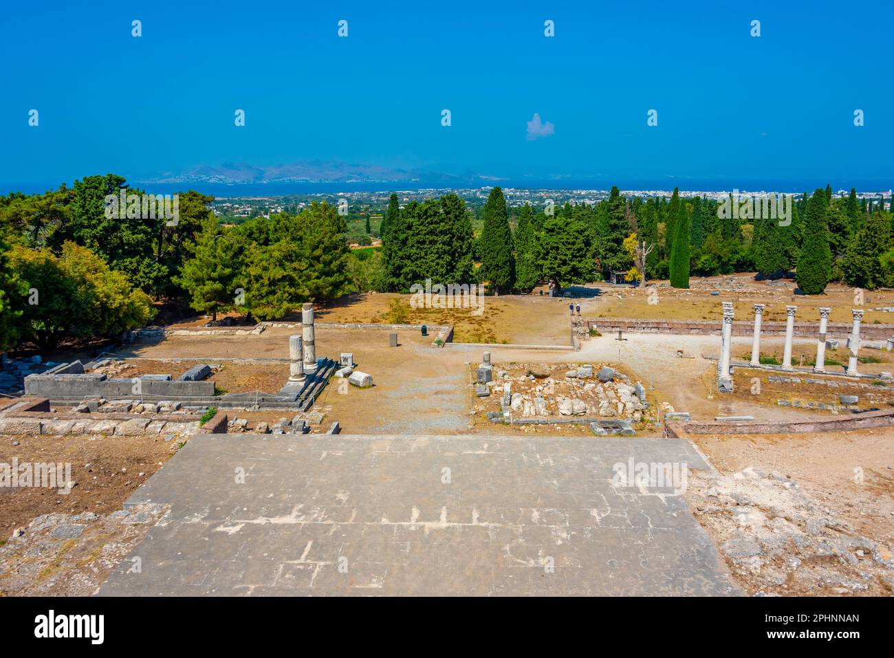 Asclepieion antiche rovine in greco isola Kos. Foto Stock