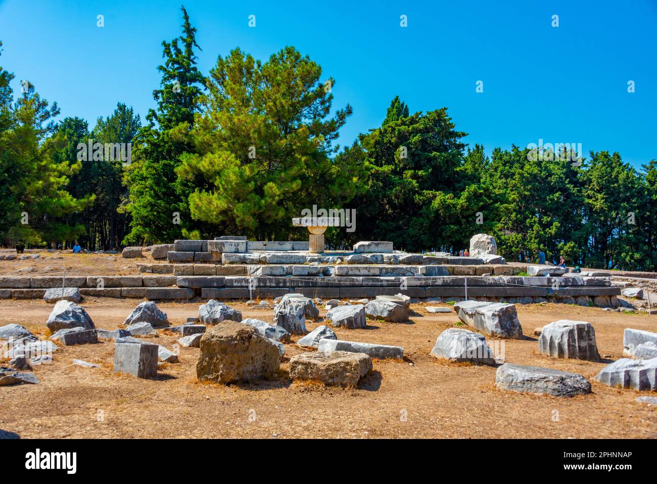 Asclepieion antiche rovine in greco isola Kos. Foto Stock