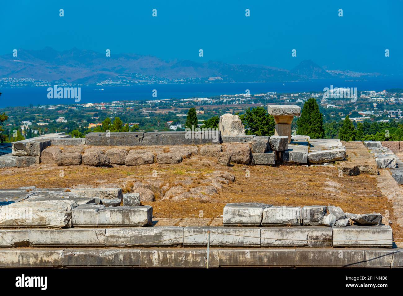 Asclepieion antiche rovine in greco isola Kos. Foto Stock