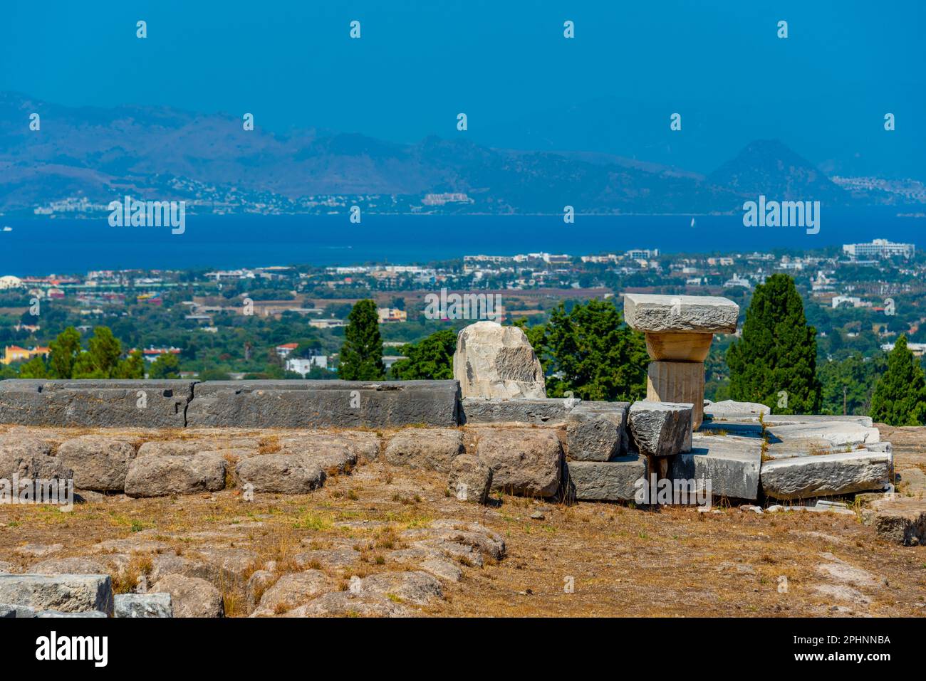 Asclepieion antiche rovine in greco isola Kos. Foto Stock