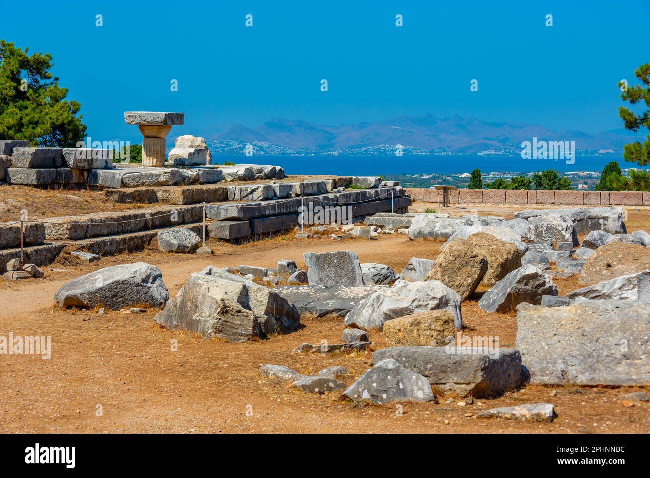 Asclepieion antiche rovine in greco isola Kos. Foto Stock
