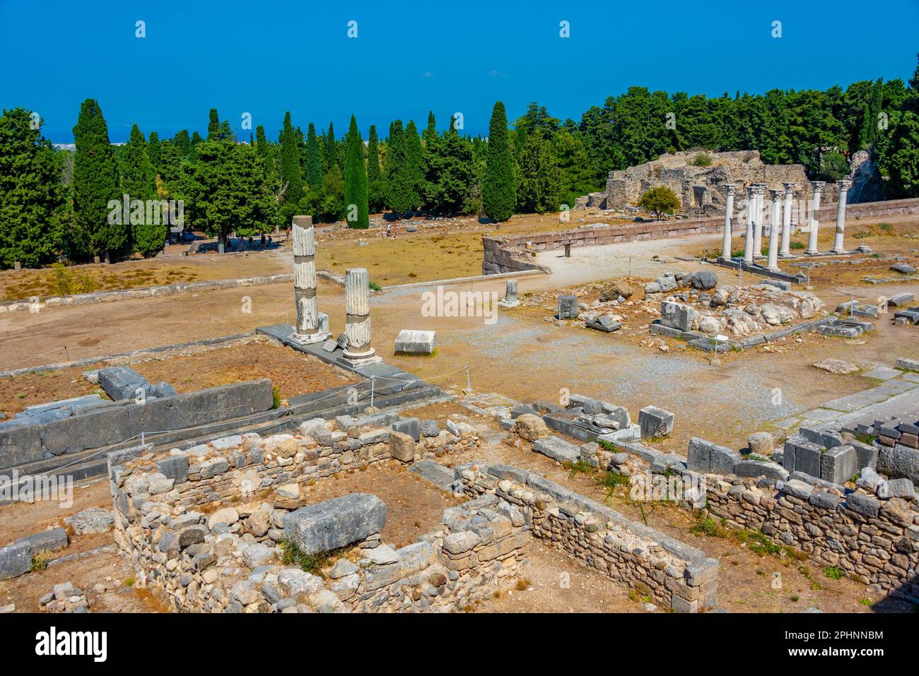 Asclepieion antiche rovine in greco isola Kos. Foto Stock
