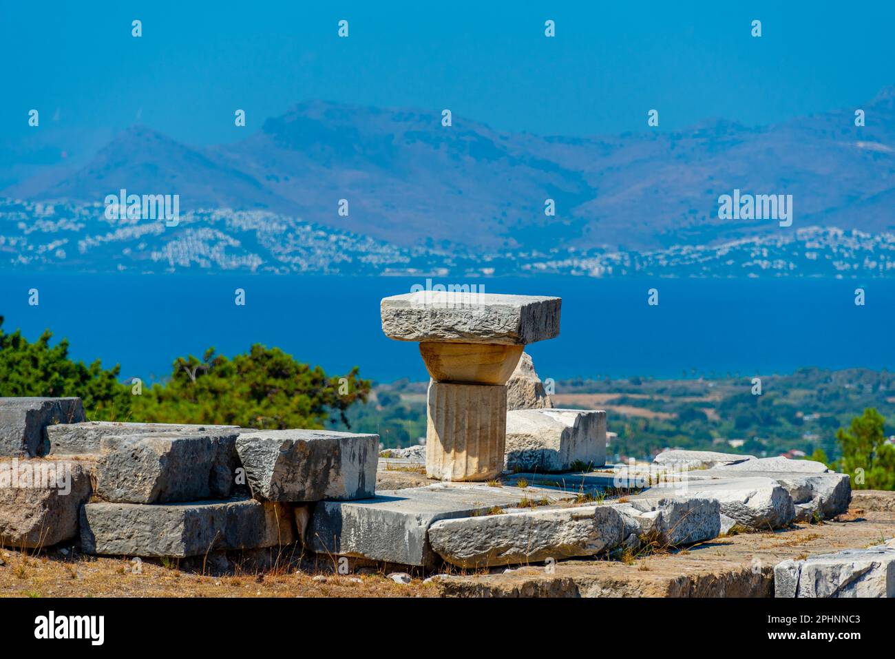 Asclepieion antiche rovine in greco isola Kos. Foto Stock
