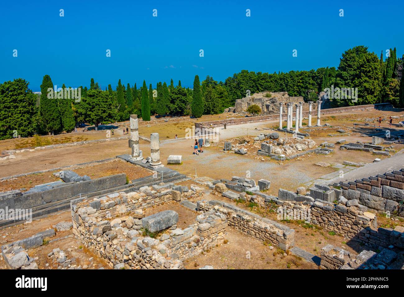 Asclepieion antiche rovine in greco isola Kos. Foto Stock