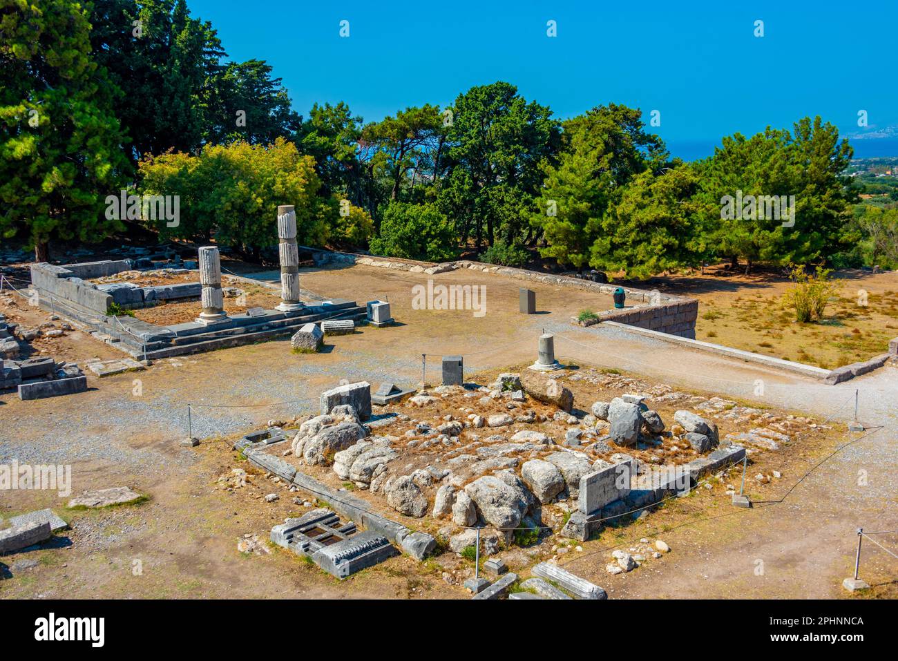 Asclepieion antiche rovine in greco isola Kos. Foto Stock