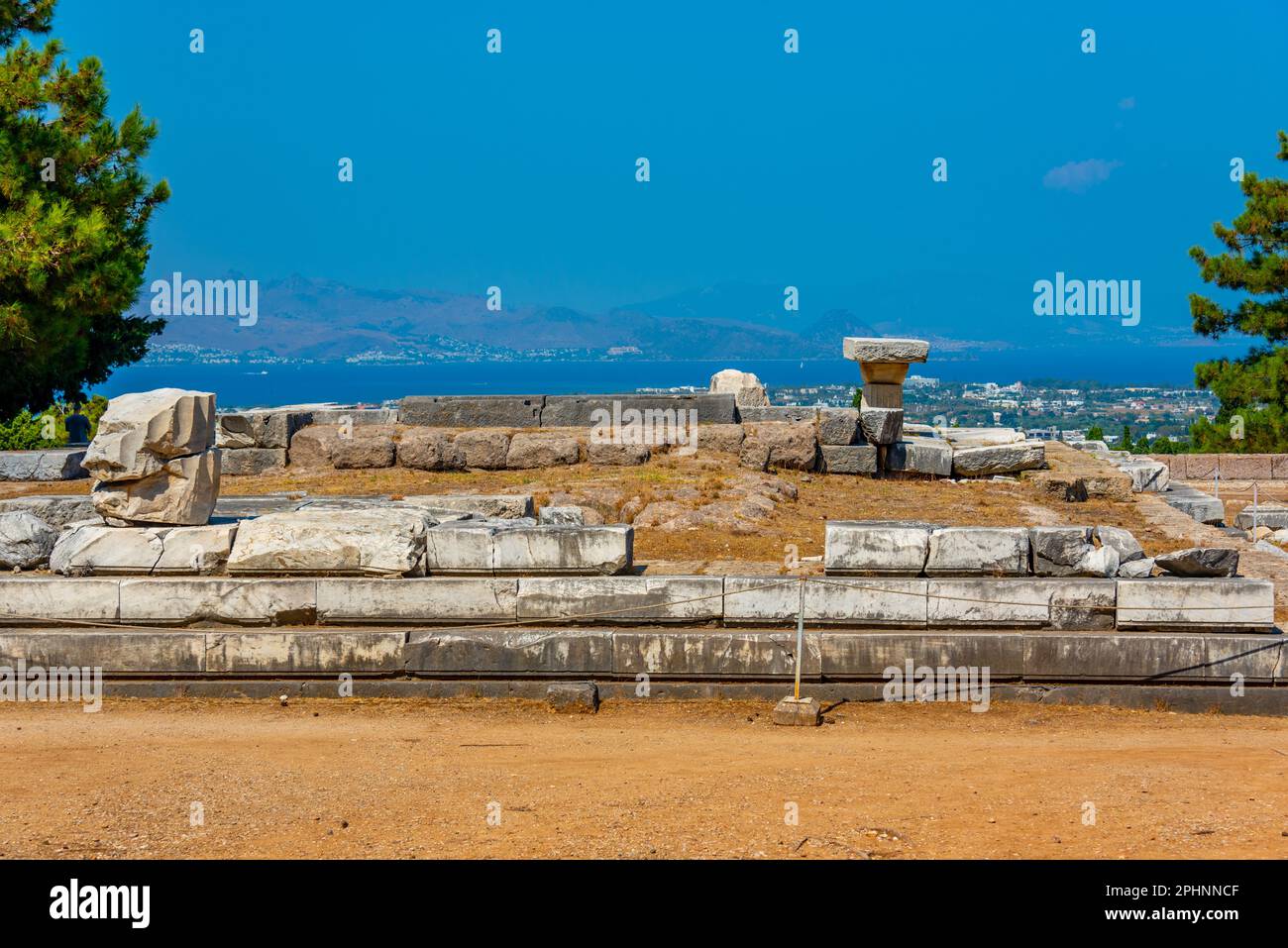 Asclepieion antiche rovine in greco isola Kos. Foto Stock
