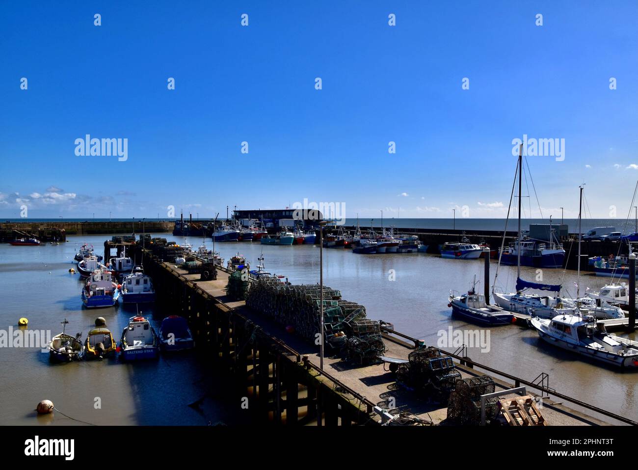 Porto di Bridlington Foto Stock