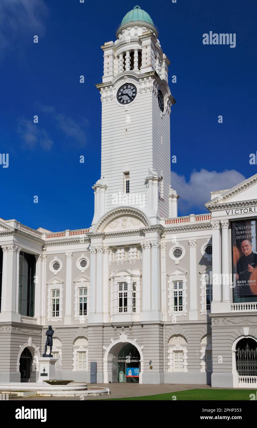 Il Victoria Theatre e la sala concerti, Singapore Foto Stock