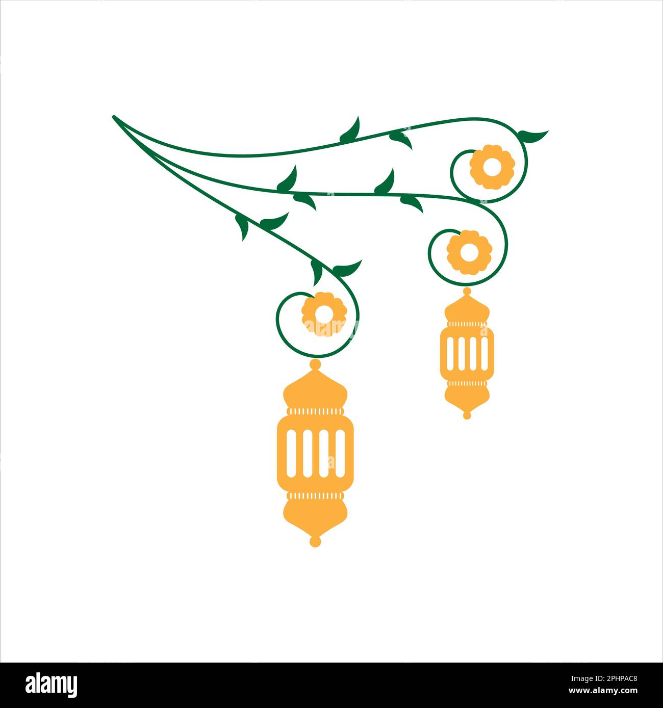 Curva delle Lanterne di Ramadan Kareem Foto Stock