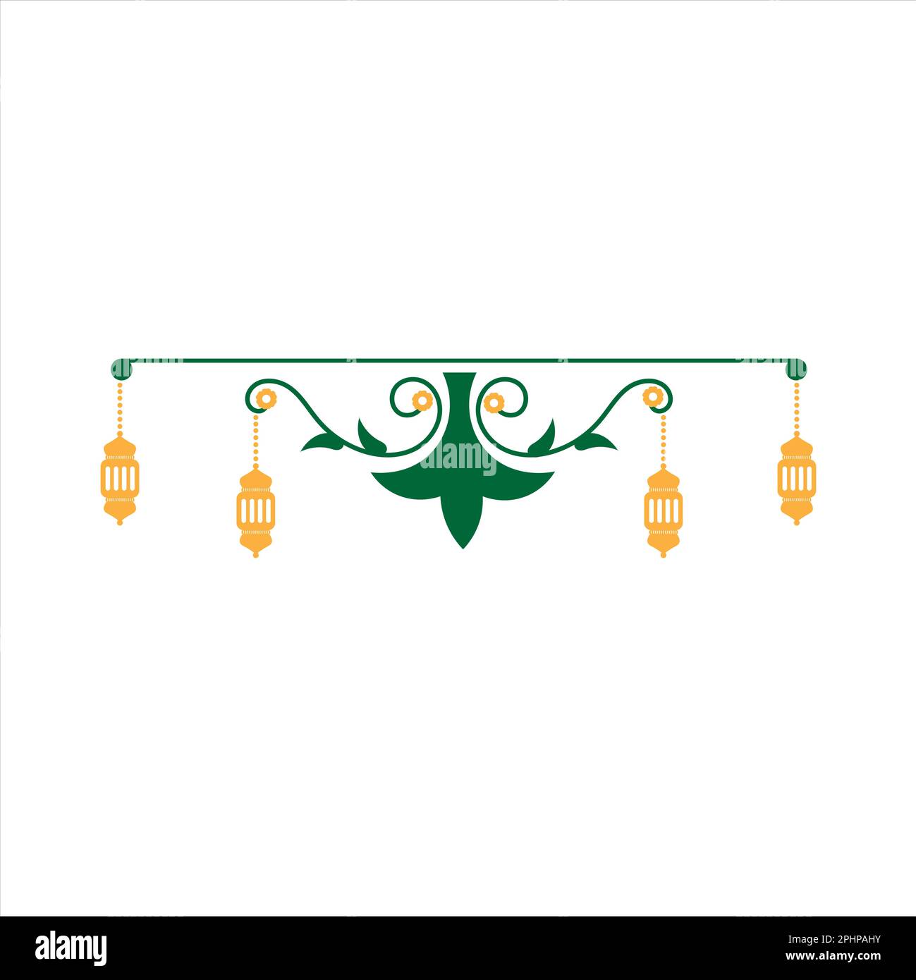 Curva delle Lanterne di Ramadan Kareem Foto Stock