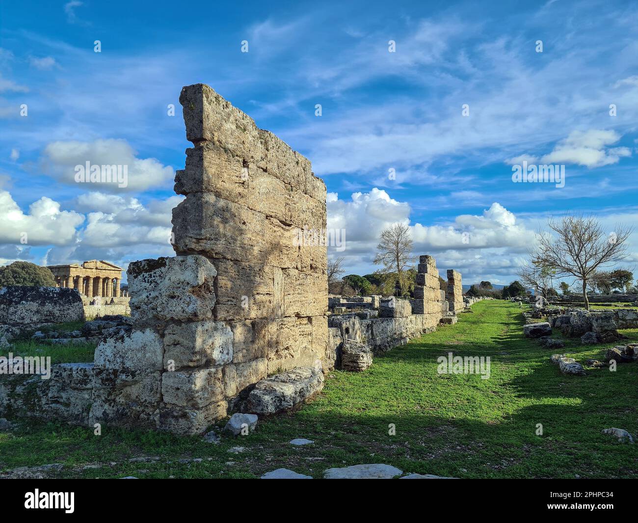 area archeologica di paestum, capaccio, salerno, campania, italia, Foto Stock
