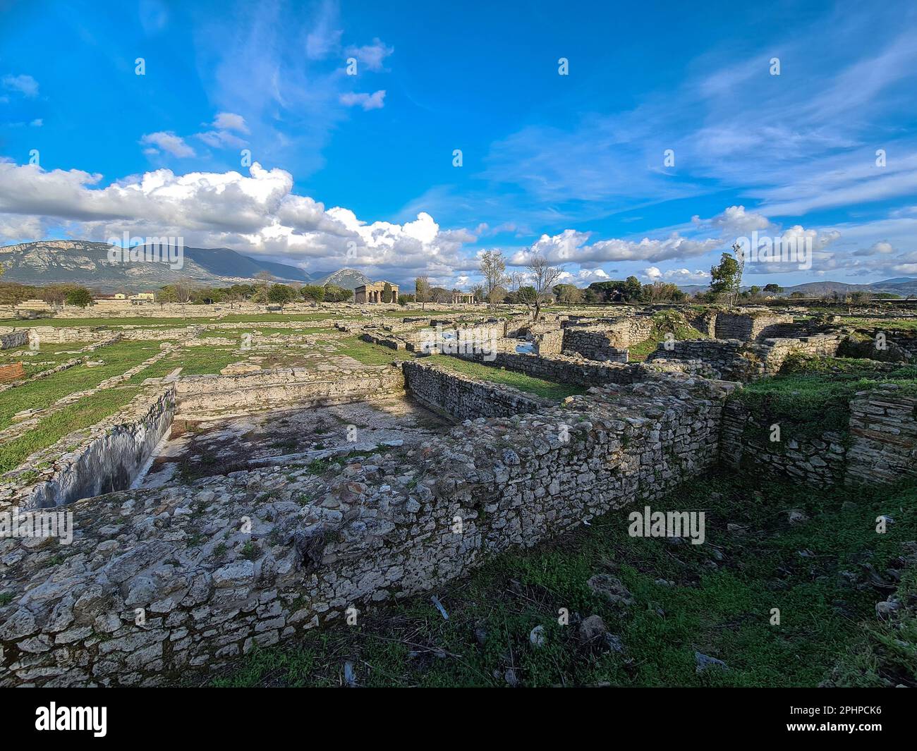 area archeologica di paestum, capaccio, salerno, campania, italia, Foto Stock