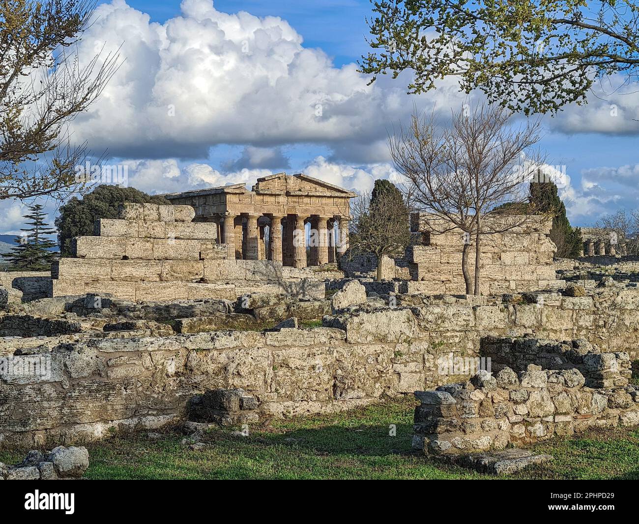 area archeologica di paestum, capaccio, salerno, campania, italia, Foto Stock