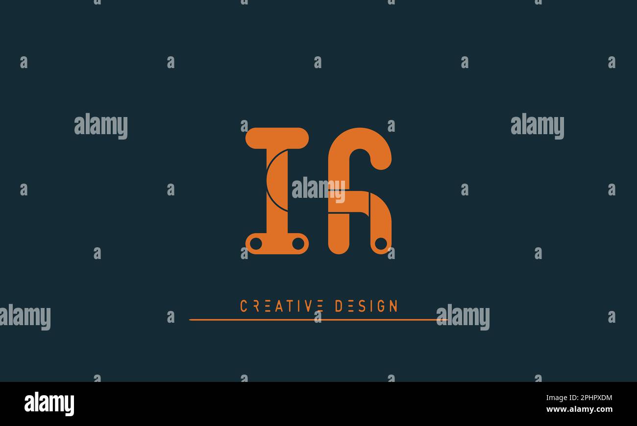 Lettere alfabetiche iniziali logo monogramma SE , Fi Illustrazione Vettoriale