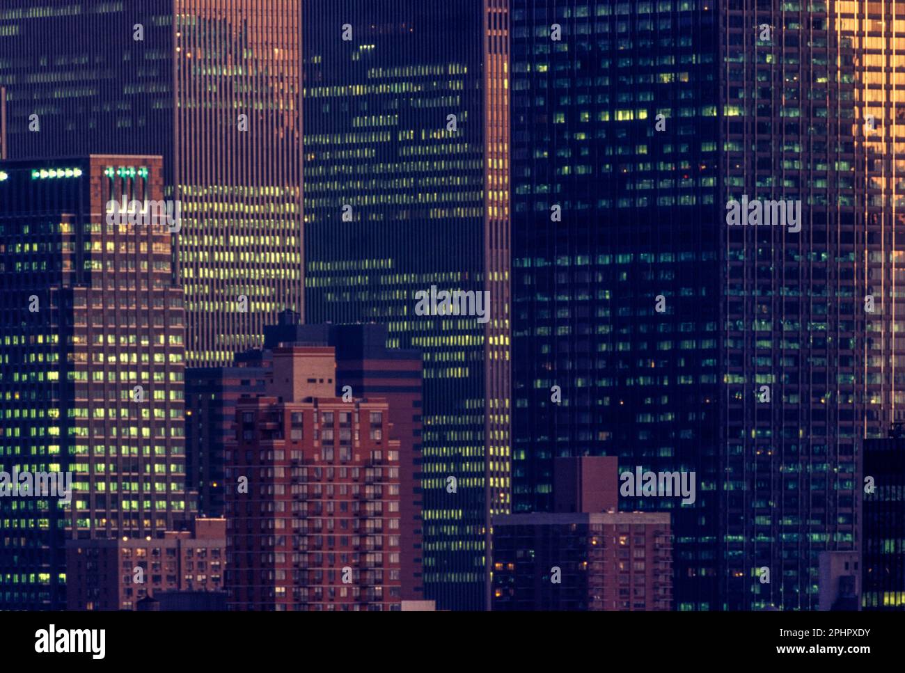 ALTI EDIFICI PER UFFICI MANHATTAN NEW YORK CITY USA Foto Stock