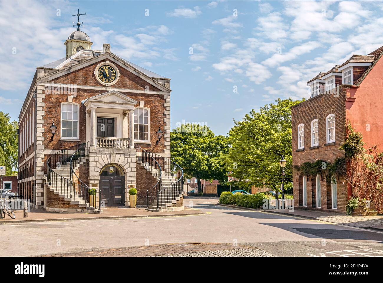 Guildhall nel centro storico di Poole, Dorset, Inghilterra, Regno Unito Foto Stock