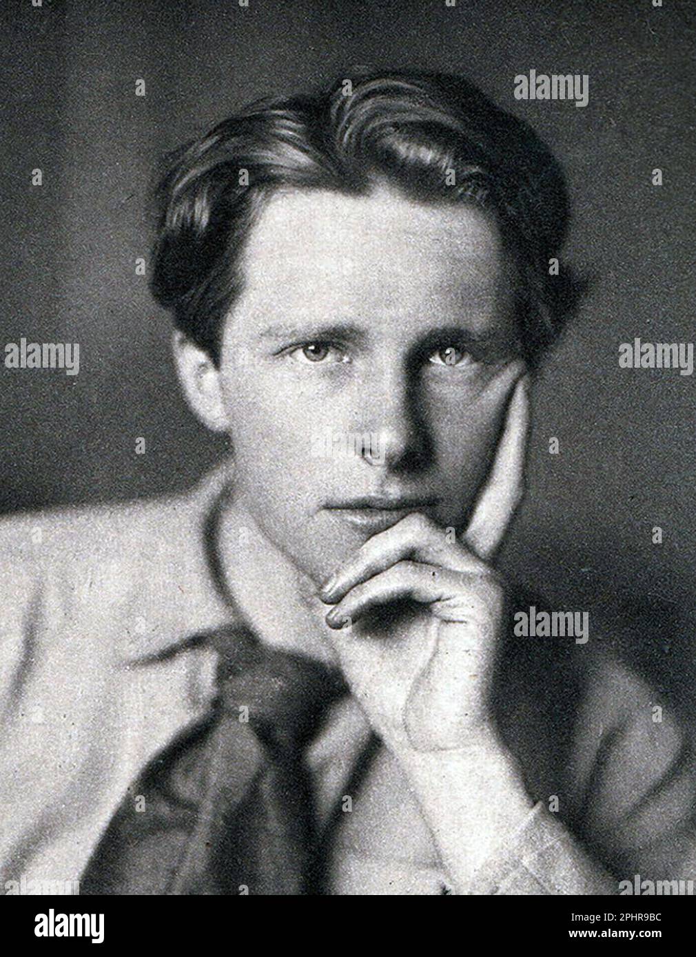 Rupert Brooke, Rupert Chawner Brooke (1887 – 1915) poeta di guerra inglese Foto Stock