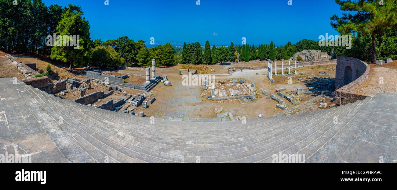 Asclepieion antiche rovine in greco isola Kos. Foto Stock