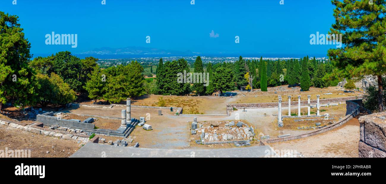 Asclepieion antiche rovine in greco isola Kos. Foto Stock