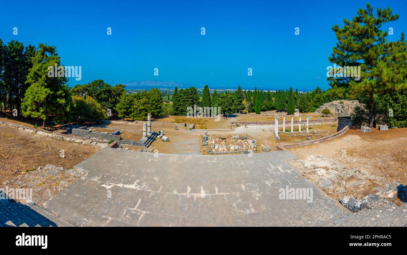 Asclepieion antiche rovine in greco isola Kos. Foto Stock